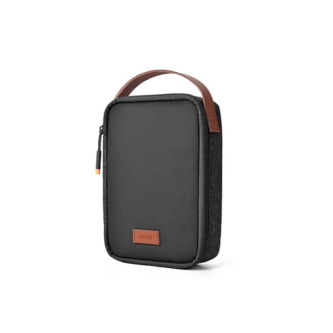 Wiwu MTPBLK Minimal Tech Pouch - Black in Qatar Wiwu MTPBLK Minimal Tech Pouch - Black in Qatar